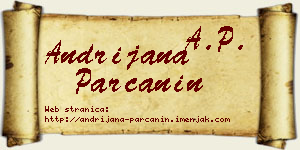 Andrijana Parčanin vizit kartica